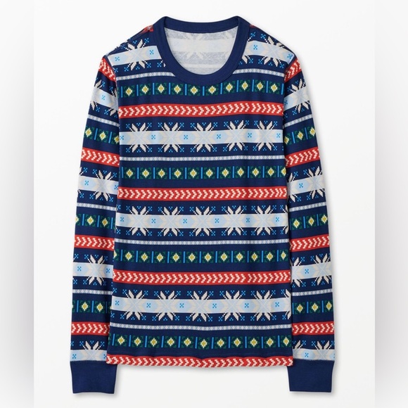 Hanna Andersson kids holiday long John pajama set | size 14 - Picture 4 of 4